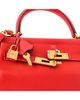 Pre-owned Hermes Pre-Owned HERMES Kelly 28 Handbag Red Evercolor with Gold Hardware - 6