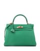 Pre-owned Hermes Pre-Owned HERMES Kelly 32 Handbag Green Evercolor with Gold Hardware - 1