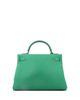 Pre-owned Hermes Pre-Owned HERMES Kelly 32 Handbag Green Evercolor with Gold Hardware - 3