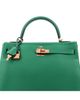 Pre-owned Hermes Pre-Owned HERMES Kelly 32 Handbag Green Evercolor with Gold Hardware - 5