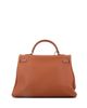Pre-owned Hermes Pre-Owned HERMES Kelly 35 Handbag Brown Clemence with Palladium Hardware - 4