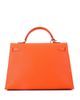 Pre-owned Hermes Pre-Owned HERMES Kelly 35 Handbag Orange Epsom with Palladium Hardware - 3