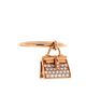 Pre-owned Hermes Pre-Owned HERMES Kelly Amulette Ring 18K Rose Gold with Pave Diamonds - 2