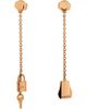 Pre-owned Hermes Pre-Owned HERMES Kelly Clochette Drop Earrings 18K Rose Gold - 1