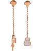 Pre-owned Hermes Pre-Owned HERMES Kelly Clochette Drop Earrings 18K Rose Gold and Diamonds - 1