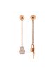 Pre-owned Hermes Pre-Owned HERMES Kelly Clochette Drop Earrings 18K Rose Gold and Diamonds - 2