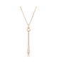 Pre-owned Hermes Pre-Owned HERMES Large Clou De Forge Pendant Necklace 18K Rose Gold and Diamonds, 16 - 1