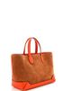 Pre-Owned Hermes Pre-Owned Hermes Maxibox Cabas Doblis Suede with Epsom 30 - 2