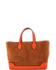 Pre-Owned Hermes Pre-Owned Hermes Maxibox Cabas Doblis Suede with Epsom 30 - 3