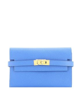 Pre-owned Hermes Pre-Owned HERMES Medium Kelly Trifold Wallet Epsom
