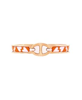 Pre-owned Hermes Pre-Owned HERMES Mini Clic Chaine d'Ancre Bracelet Metal and Printed Enamel