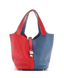 Pre-owned Hermes Pre-Owned HERMES Mm Casaque Picotin Lock Bag Clemence