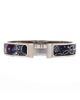 Pre-owned Hermes Pre-Owned HERMES Narrow Clic Hh Bracelet Printed Enamel with Brushed Hardware - 1