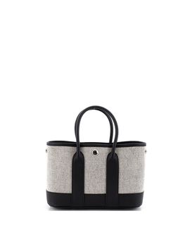 Pre-owned Hermes Pre-Owned HERMES Neo Garden 23 Canvas & Leather Logo Engraved Hardware Tote