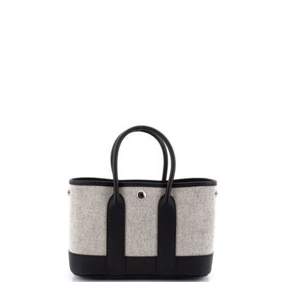 Pre-Owned Hermes Pre-Owned Hermes Neo Garden Tote Toile and Leather 23
