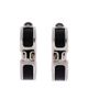 Pre-owned Hermes Pre-Owned HERMES Olympe Hoop Earrings Metal and Leather - 1