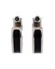 Pre-owned Hermes Pre-Owned HERMES Olympe Hoop Earrings Metal and Leather - 2