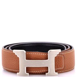 Pre-Owned Hermes Pre-Owned Hermes Pegase H Reversible Belt Leather Medium