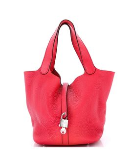 Pre-owned Hermes Pre-Owned HERMES Picotin Lock Leather Bucket Bag