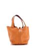 Pre-owned Hermes Pre-Owned HERMES Picotin Lock Mini Clemence Top Handle Bag - 3