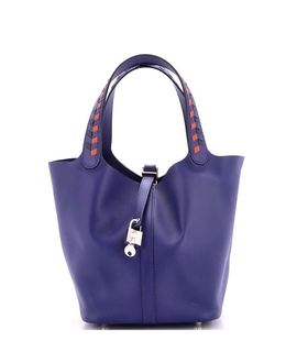 Pre-owned Hermes Pre-Owned HERMES Picotin Lock Mm Tressage Epsom Leather Tote