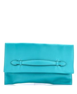 Pre-owned Hermes Pre-Owned HERMES Pliplat Clutch Evercolor