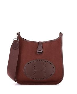 Pre-owned Hermes Pre-Owned HERMES Pm Evelyne Gen Ii Leather Crossbody Bag