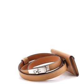 Pre-Owned Hermes Pre-Owned Hermes Quadrige Kelly Pocket Belt Leather Thin