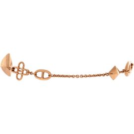 Pre-owned Hermes Pre-Owned HERMES Ronde Multi Bracelet 18K Rose Gold