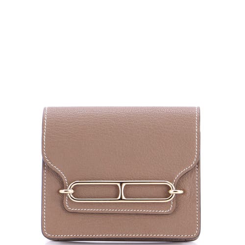 Pre-Owned Hermes Pre-Owned Hermes Roulis Slim Wallet Chevre Mysore