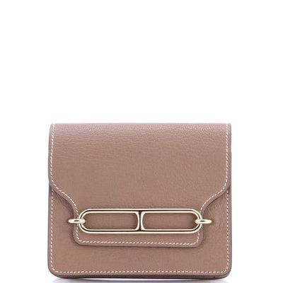 Pre-Owned Hermes Pre-Owned Hermes Roulis Slim Wallet Chevre Mysore