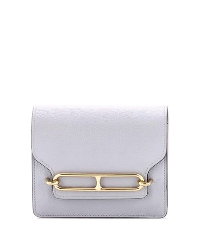 Pre-owned Hermes Pre-Owned HERMES Roulis Slim Wallet Evercolor