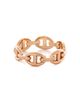 Pre-owned Hermes Pre-Owned HERMES Small Chaine d'Ancre Enchainee Ring 18K Rose Gold - 2