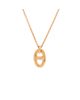 Pre-owned Hermes Pre-Owned HERMES Small Farandole Pendant Necklace 18K Rose Gold, 16.5 - 1