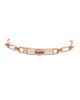 Pre-owned Hermes Pre-Owned HERMES Small Kelly Chaine Bracelet 18K Rose Gold and Pave Diamonds - 1