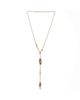 Pre-owned Hermes Pre-Owned HERMES Small Sur Mer Necklace Lacquered Metal with Buffalo Horn, 22 - 2