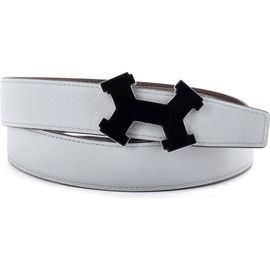Pre-Owned Hermes Pre-Owned Hermes Street H Reversible Belt Leather Medium