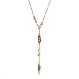 Pre-Owned Hermes Pre-Owned Hermes Sur Mer Necklace Lacquered Metal with Buffalo Horn Small
