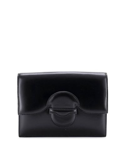 Pre-owned Hermes Pre-Owned HERMES Vintage 1938 Clutch Leather
