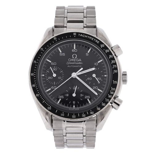 Pre-Owned Omega Pre-Owned Omega Speedmaster Reduced Chronograph Automatic Watch Stainless Steel 39
