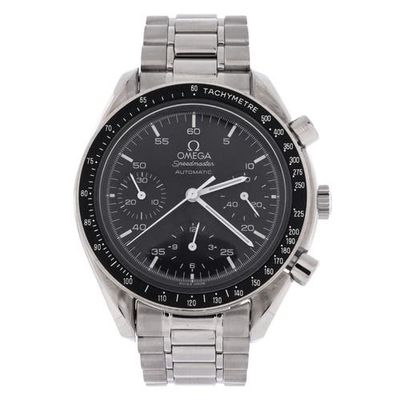 Pre-Owned Omega Pre-Owned Omega Speedmaster Reduced Chronograph Automatic Watch Stainless Steel 39