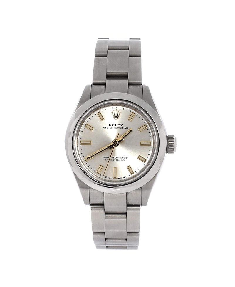 Pre-owned Rolex Pre-Owned Rolex Oyster Perpetual Automatic Watch in Stainless Steel 28mm