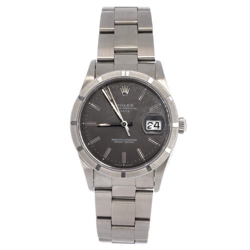 Pre-Owned Rolex Pre-Owned Rolex Oyster Perpetual Date Automatic Watch Stainless Steel 34