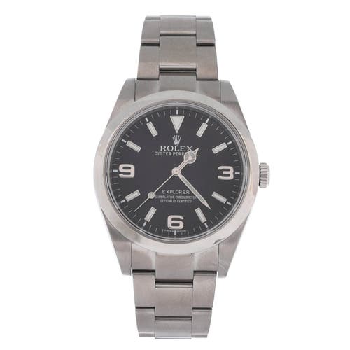 Pre-Owned Rolex Pre-Owned Rolex Oyster Perpetual Explorer Automatic Watch Stainless Steel 39