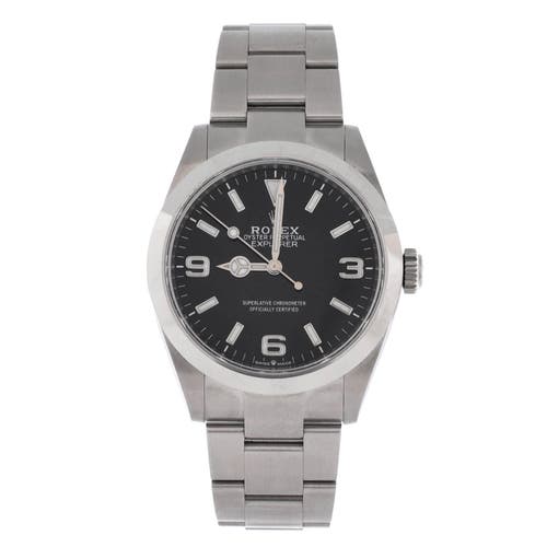 Pre-Owned Rolex Pre-Owned Rolex Oyster Perpetual Explorer Automatic Watch Stainless Steel 40