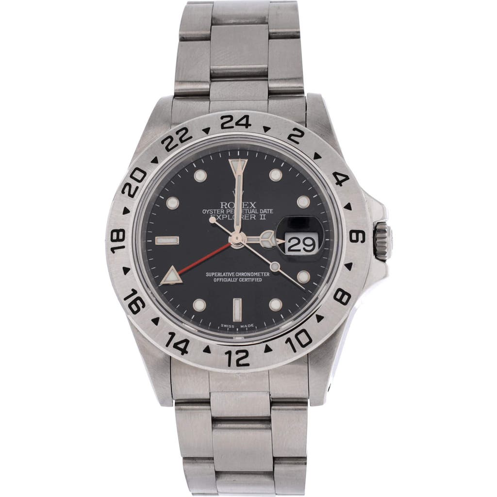 Pre-Owned Rolex Pre-Owned Rolex Oyster Perpetual Explorer II Automatic Watch Stainless Steel 40