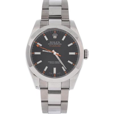 Pre-Owned Rolex Pre-Owned Rolex Oyster Perpetual Milgauss Automatic Watch Stainless Steel 40