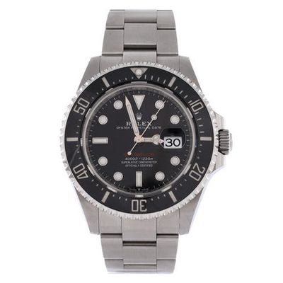 Pre-Owned Rolex Pre-Owned Rolex Oyster Perpetual Sea-Dweller Automatic Watch Stainless Steel and Cerachrom 43