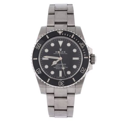 Pre-Owned Rolex Pre-Owned Rolex Oyster Perpetual Submariner Automatic Watch Stainless Steel and Cerachrom 40