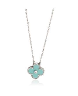 Pre-owned Van Cleef & Arpels Pre-Owned Van Cleef & Arpels 2022 Limited Edition 18k White Gold Pendant